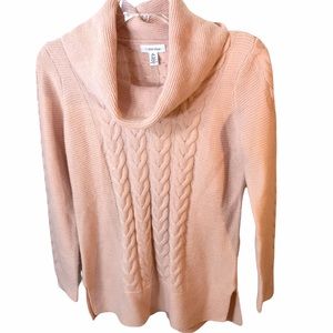 Calvin Klein Cowlneck Cable Knit Sweater